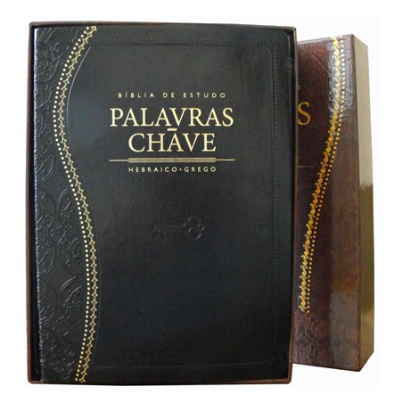 Bíblia Palavras Chave Hebraico e Grego - Clássica Preta