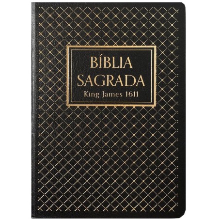 BÍBLIA KING JAMES 1611 - SEMI LUXO - PRETA