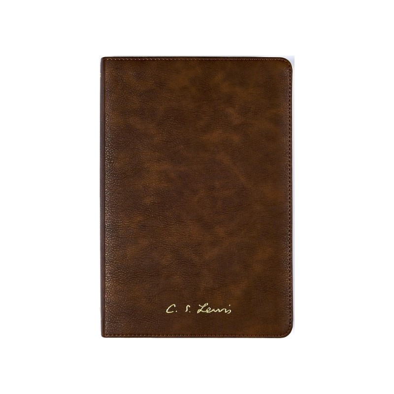 Bíblia C. S. Lewis - Capa couro-soft castanho