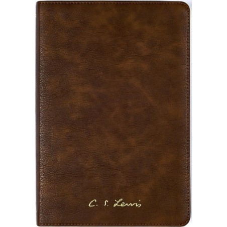 Bíblia C. S. Lewis - Capa couro-soft castanho