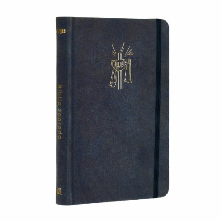 Bíblia NVI Slim - Capa Dura Azul Cruz Dourada