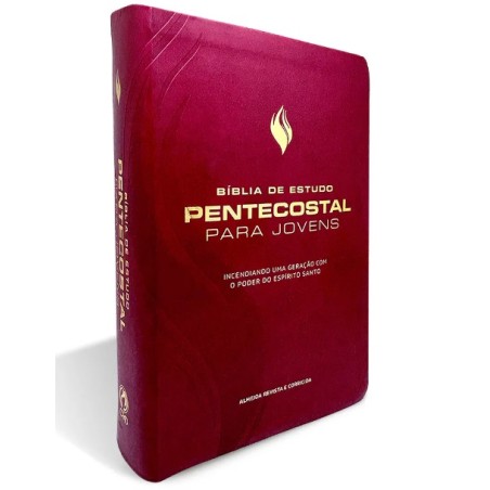Bíblia de estudo pentecostal para jovens - vinho