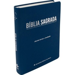 Bíblia Sagrada (ARC) Letra Gig. - Linha Ouro Azul