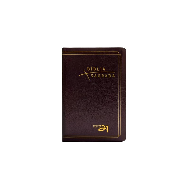 Bíblia Sagrada Almeida Século 21 com referências cruzads - Vinho