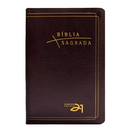 Bíblia Sagrada Almeida Século 21 com referências cruzads - Vinho