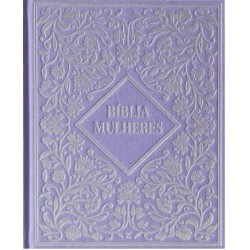 Bíblia Mulheres NVT - Uma Coluna Capa luxo Vintage roxa