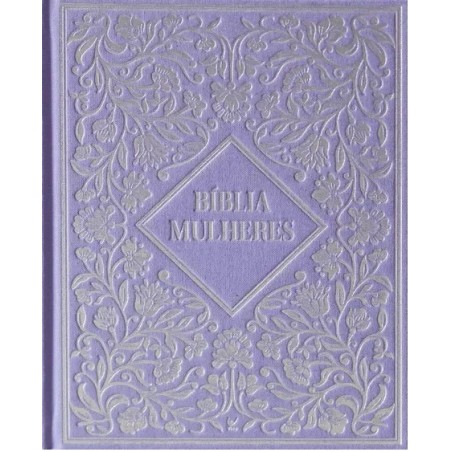 Bíblia Mulheres NVT - Uma Coluna Capa luxo Vintage roxa