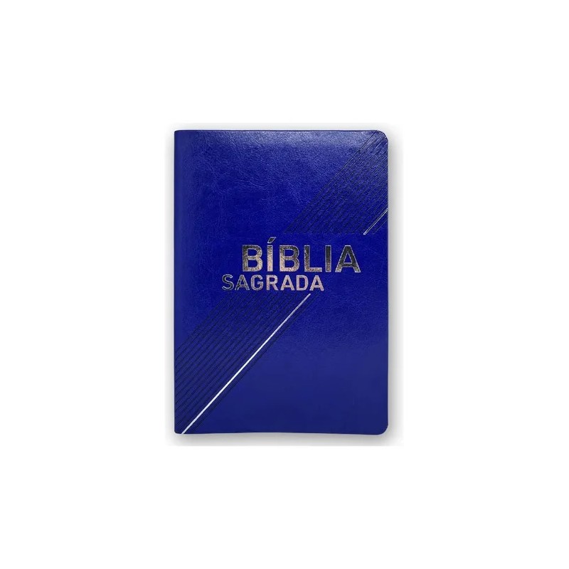Bíblia Nvi Letra Grande - Luxo Azul