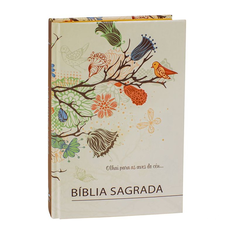 BÍBLIA ARC PÁSSARO CAPA DURA ILUSTRADA 