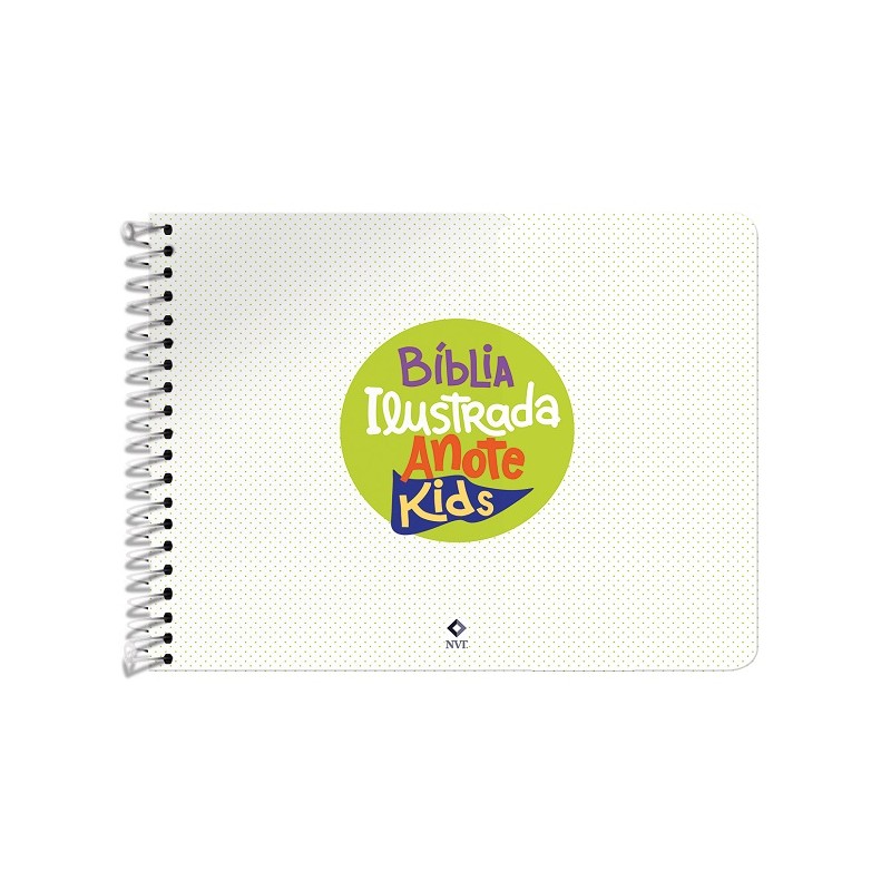 Bíblia Ilustrada Anote Kids - NVT - Capa Stickers