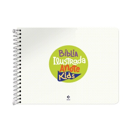 Bíblia Ilustrada Anote Kids - NVT - Capa Stickers