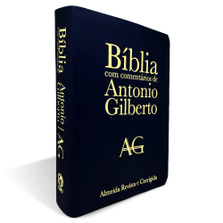 Bíblia com Comentários de Antonio Gilberto Grande Luxo Preto