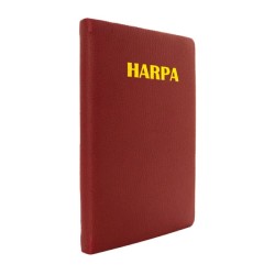 Harpa Cristã Letra Gigante Capa Almofadada Bordô