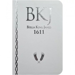 Bíblia King James 1611 - ampliada - letra gigante - capa ultra-fina - luxo branca