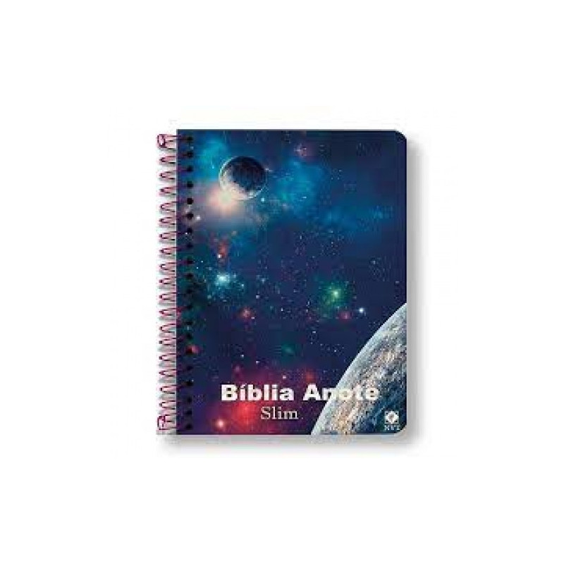 Bíblia Anote - NVT - slim - capa espiral - Universo