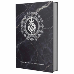 BIBLIA SAGRADA ACF - LETRA GRANDE CAPA DURA - LEAO REI PRETA