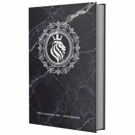 BIBLIA SAGRADA ACF - LETRA GRANDE CAPA DURA - LEAO REI PRETA