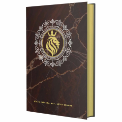 BIBLIA SAGRADA ACF - LETRA GRANDE CAPA DURA - LEAO REI CASTANHA