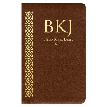 Bíblia King James Fiel 1611 Ultra Fina - Marrom 
