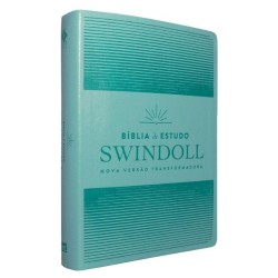 Bíblia de estudo Swindoll - Aqua