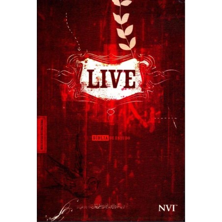 Bíblia de Estudo LIVE - Capa Luxo Vermelha