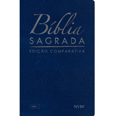 Bíblia Sagrada Comparativa Extra Gigante - Capa Luxo Azul