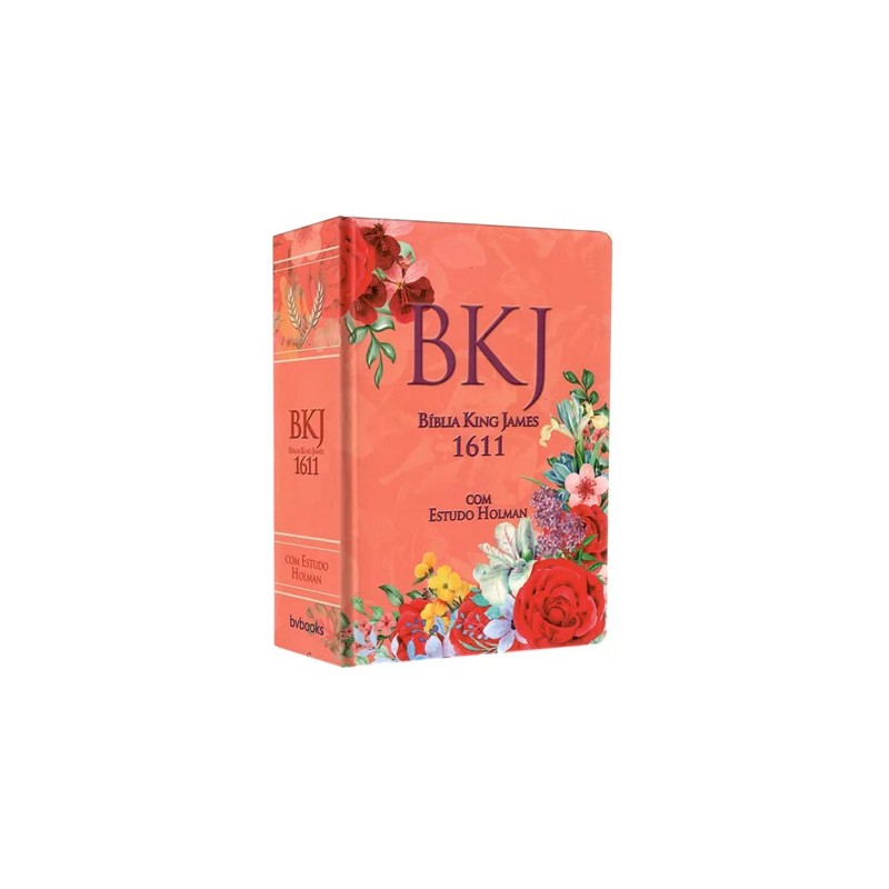 Bíblia King James 1611 Com Estudo Holman BKJ Feminina Floral