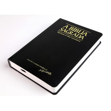 Bíblia REMC (Referências e Mini Concordância) - Semi Luxo Preta - Letra Grande