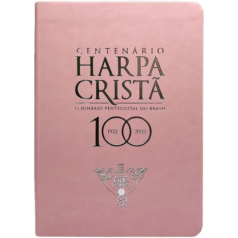 Harpa Cristã Centenário Grande Luxo Rosa Blush