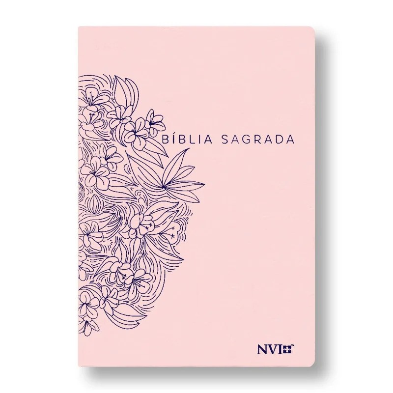 BÍBLIA NVI SLIM LETRA NORMAL CAPA LUXO NUDE
