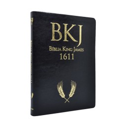 Bíblia King James Fiel 1611 Ultrafina Média Luxo Preta