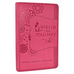 Bíblia da Mulher de Fé - NVI - Pink