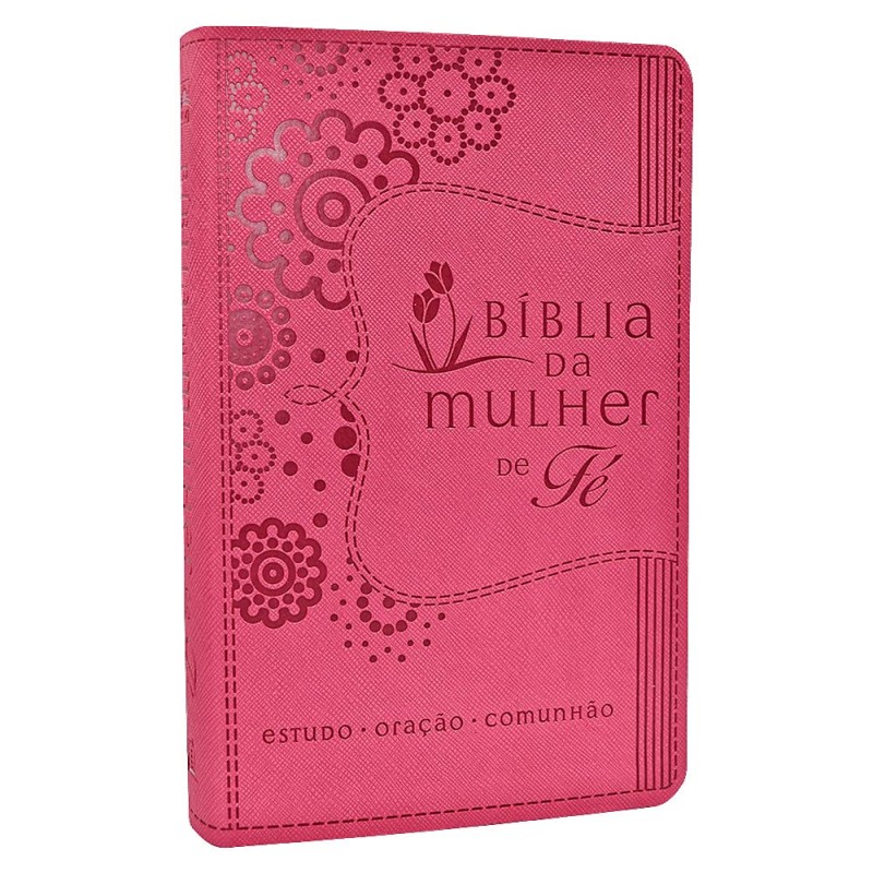 Bíblia da Mulher de Fé - NVI - Pink