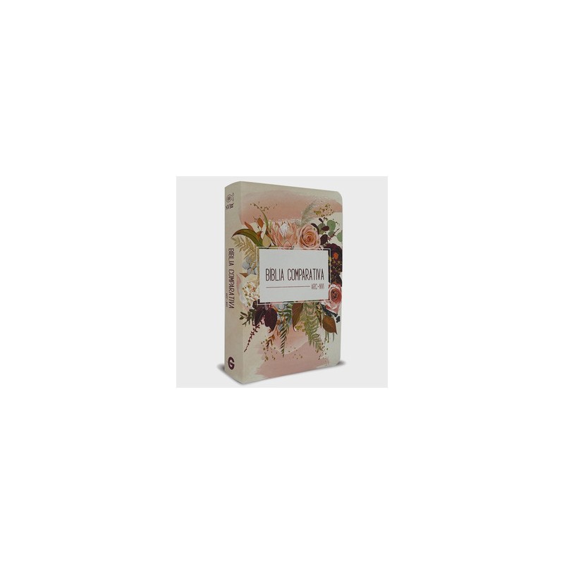 Bíblia comparativa extra grande RC - NVI- Flor de Henna
