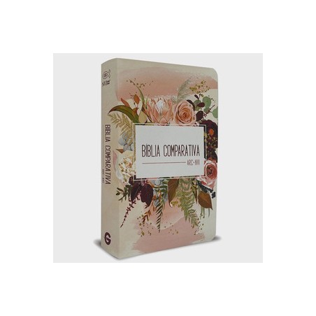 Bíblia comparativa extra grande RC - NVI- Flor de Henna