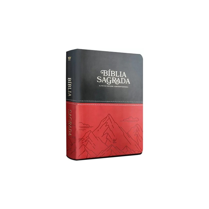 Bíblia AEC Letra Gigante - Preta e Vermelho Montanhas 