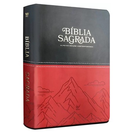 Bíblia AEC Letra Gigante - Preta e Vermelho Montanhas 