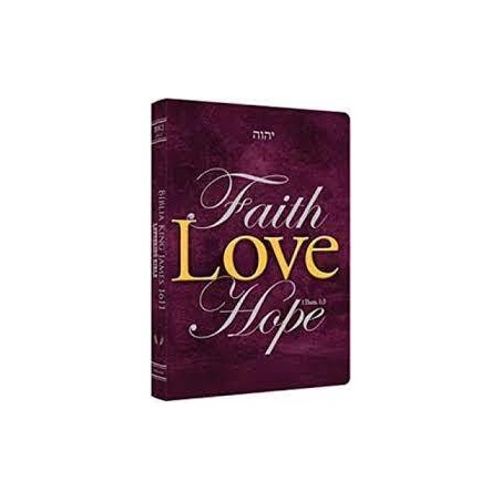 Bíblia King James 1611 - Ultrafina Lettering Bible Faith Hope