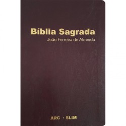 Bíblia Sagrada ARC Slim Vinho luxo