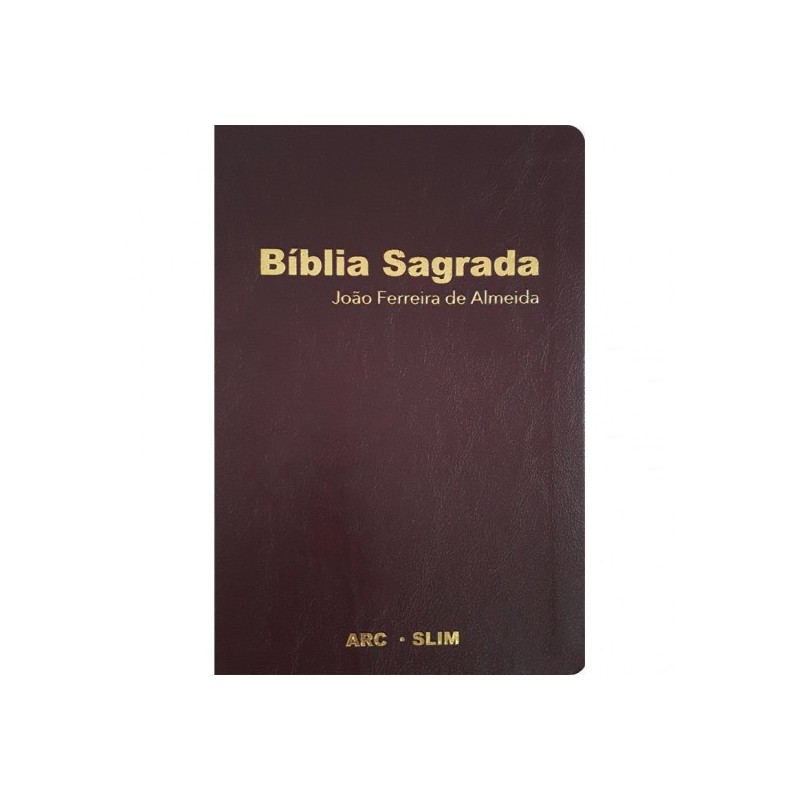 Bíblia Sagrada ARC Slim Vinho luxo