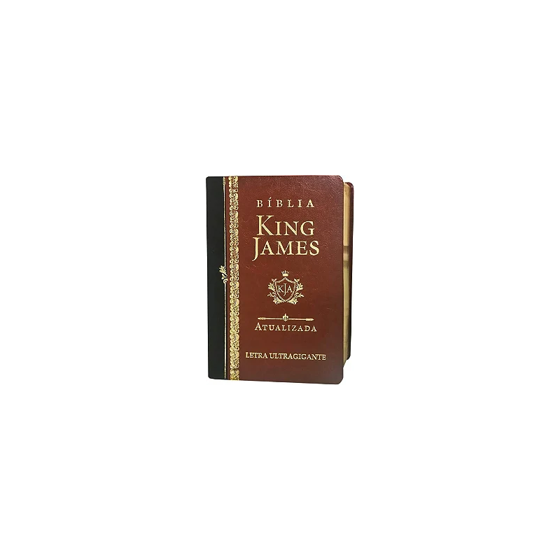 Bíblia King James Atualizada - ultragigante - capa luxo - marrom