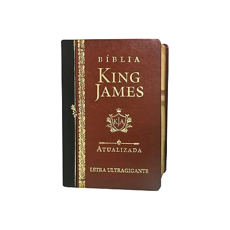 Bíblia King James Atualizada - ultragigante - capa luxo - marrom