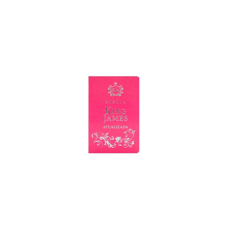 Bíblia King James Atualizada - capa luxo - rosa