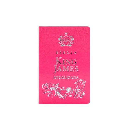 Bíblia King James Atualizada - capa luxo - rosa