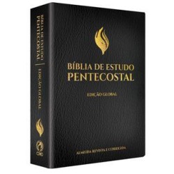 Bíblia de Estudo Pentecostal Grande Luxo Preta (Edição Global)