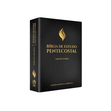 Bíblia de Estudo Pentecostal Grande Luxo Preta (Edição Global)