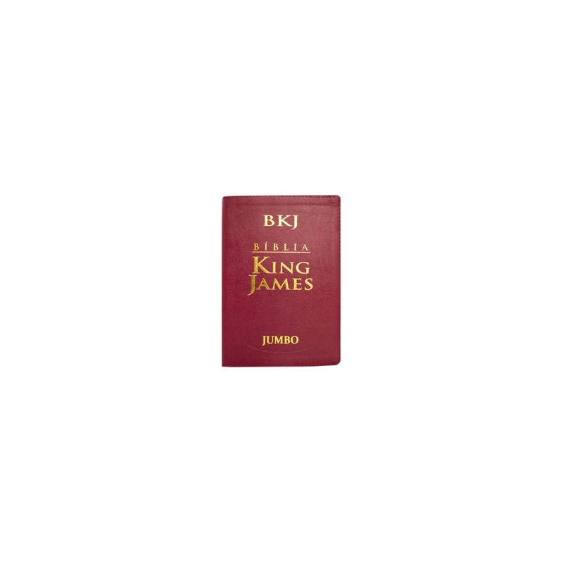 Bíblia King James Atualizada Letra Jumbo Capa Luxo Vinho