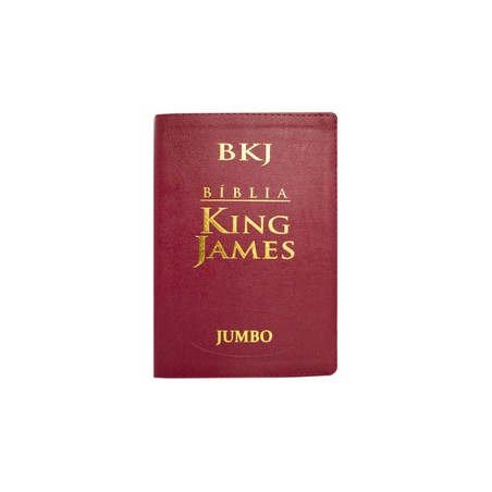 Bíblia King James Atualizada Letra Jumbo Capa Luxo Vinho