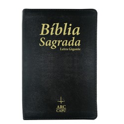 Bíblia Sagrada Capu - ARC Letra Grande Luxo Preto