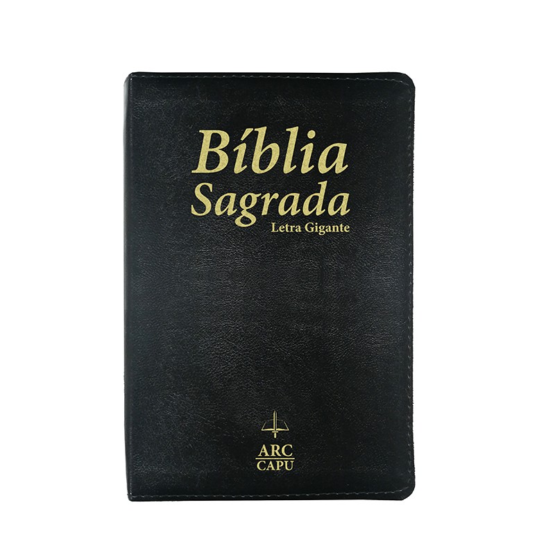 Bíblia Sagrada Capu - ARC Letra Grande Luxo Preto